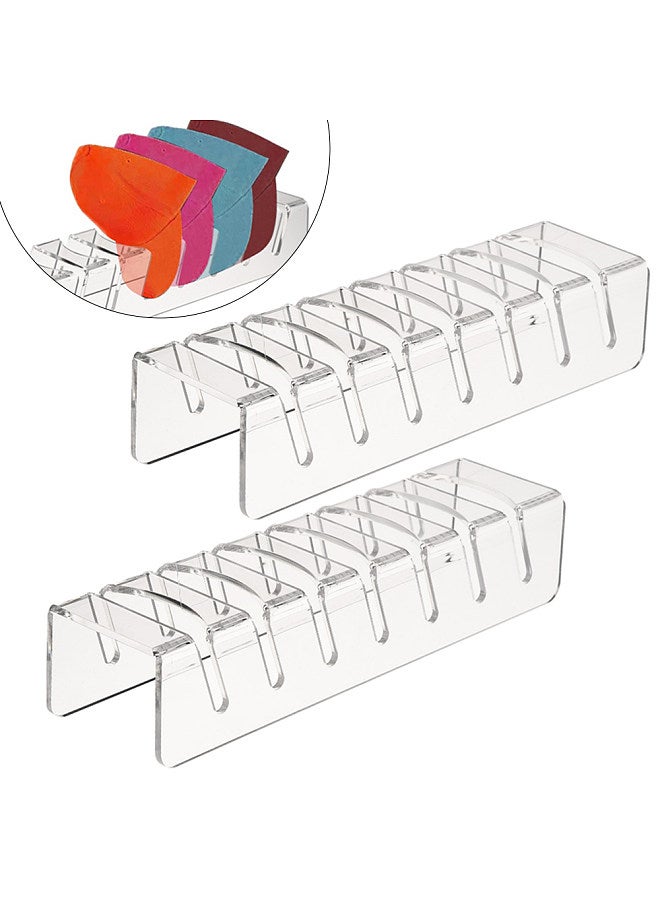 2Pcs Hat organizer for Baseball Caps, 14 Ball Cap Storage Organizer Rack, No Install Acrylic Baseball Cap Storage, Renter Friendly Cap Holder Display Stand for Closet, Bedroom  - Image 1