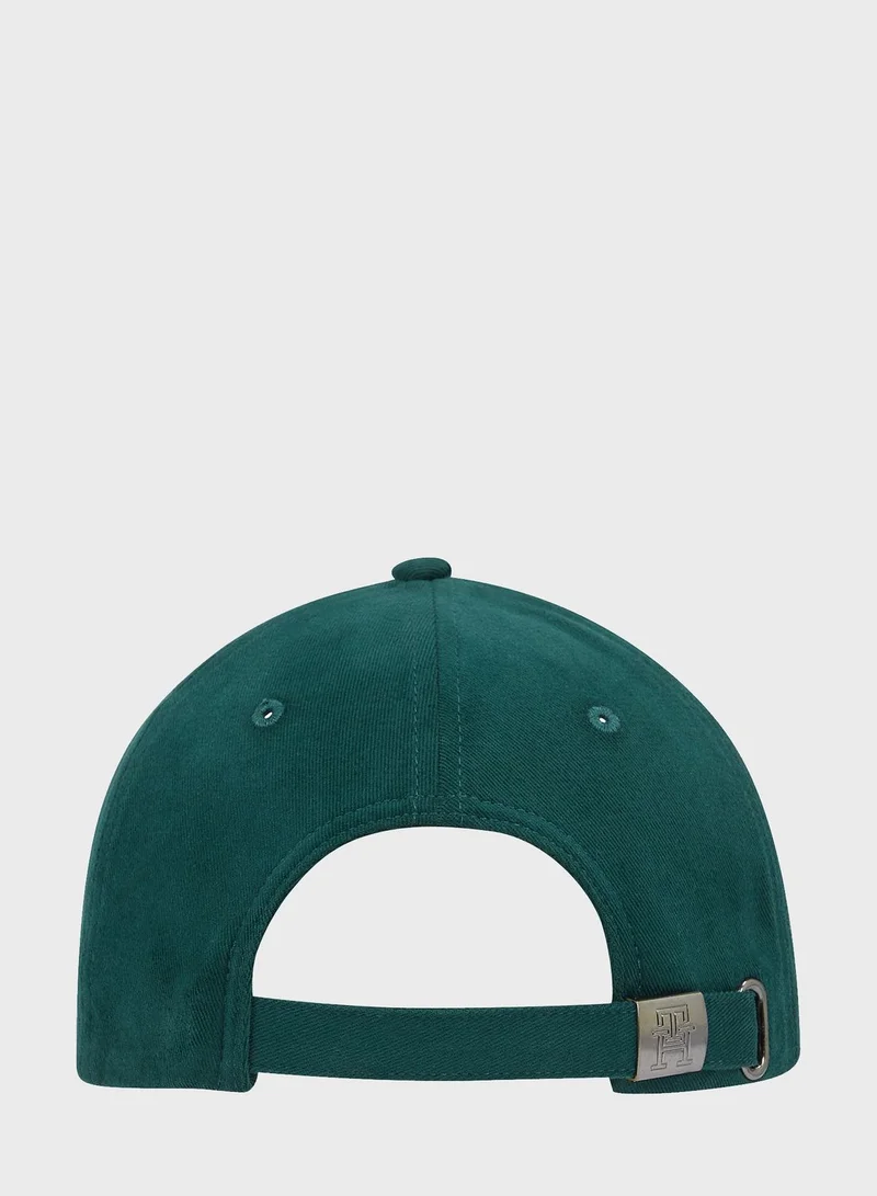 TOMMY HILFIGER Embroidered Logo Curved Peak Cap
