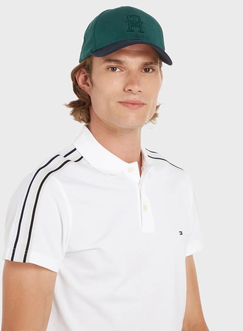 TOMMY HILFIGER Embroidered Logo Curved Peak Cap