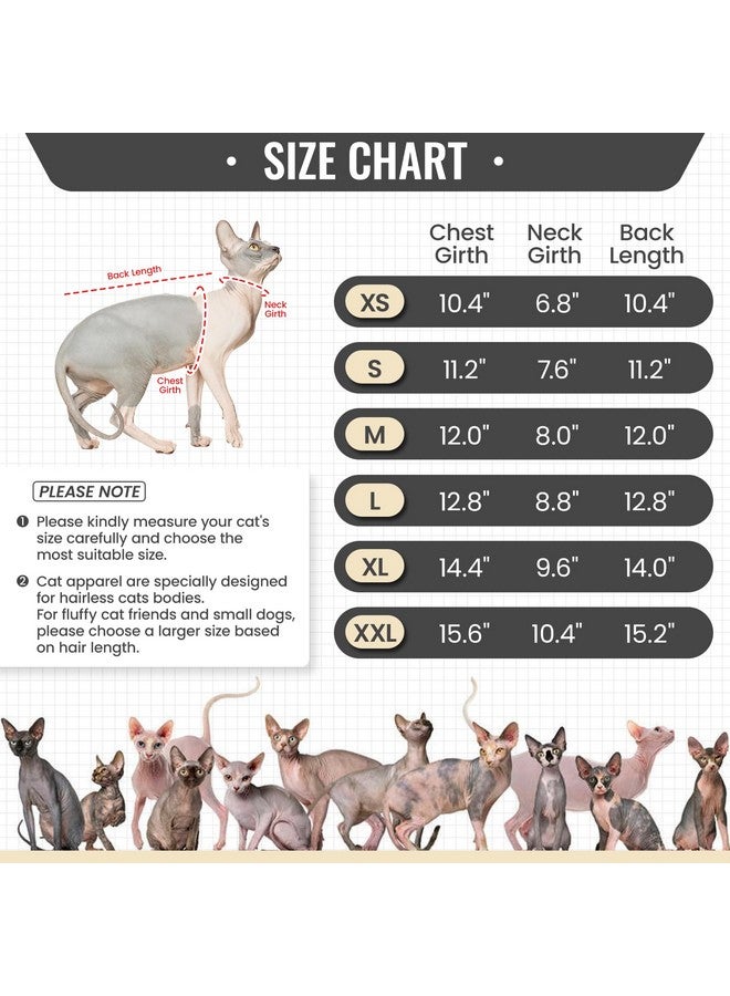 DENTRUN Sphynx Hairless Cats Shirt Pullover Kitten T-Shirts, Breathable Cat Wear Turtleneck Sweater Adorable Cat's Clothes Vest Pajamas Jumpsuit - Image 3