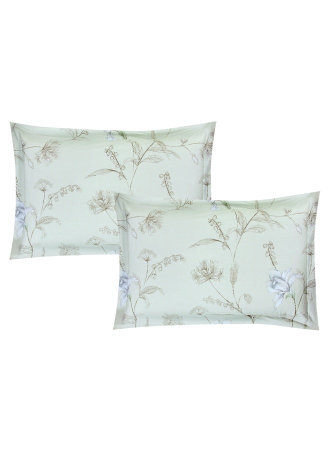 Hours Levorie comforter set  8 pieces, 100% cotton soft floral reversible two comforters with heavy filling  - Image 3