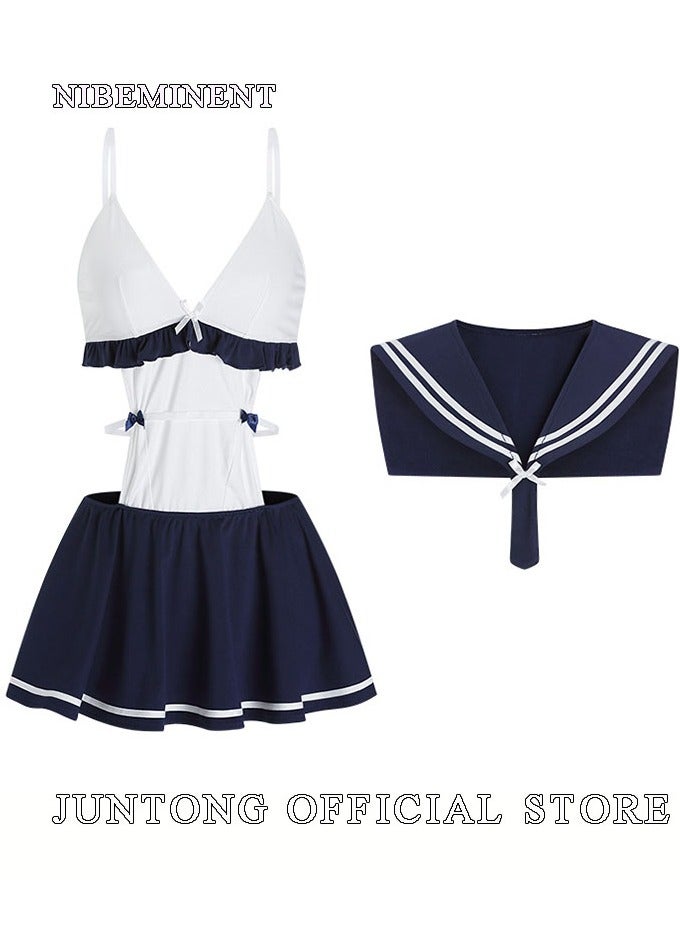 NIBEMINENT Women's Lingerie Student Uniform Dress Lingerie Role Play - Image 1