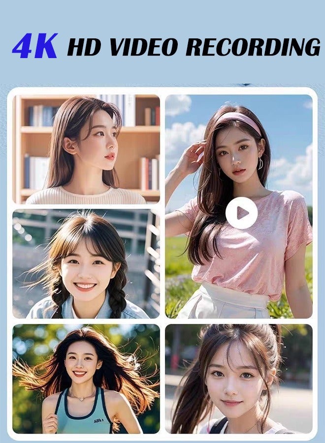 CubeG Digital Camera, 4K Point and Shoot Digital Cameras with 128GB SD Card, 50MP Digital Camera for Photography and Video,  8X Digital Zoom Cameras Digital for for Teens Adult Beginner - Image 3