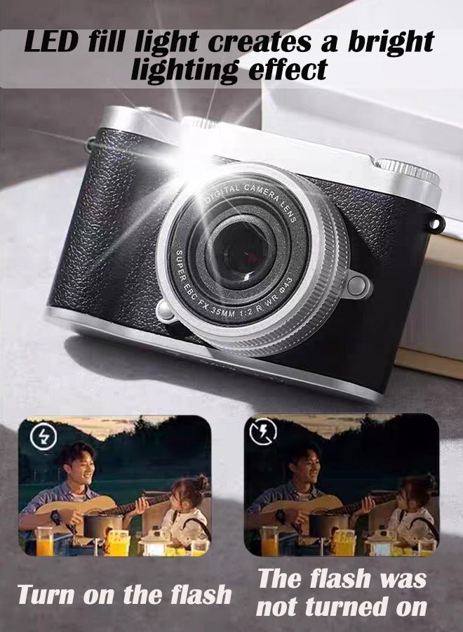 CubeG Digital Camera, 4K Point and Shoot Digital Cameras with 128GB SD Card, 50MP Digital Camera for Photography and Video,  8X Digital Zoom Cameras Digital for for Teens Adult Beginner - Image 5