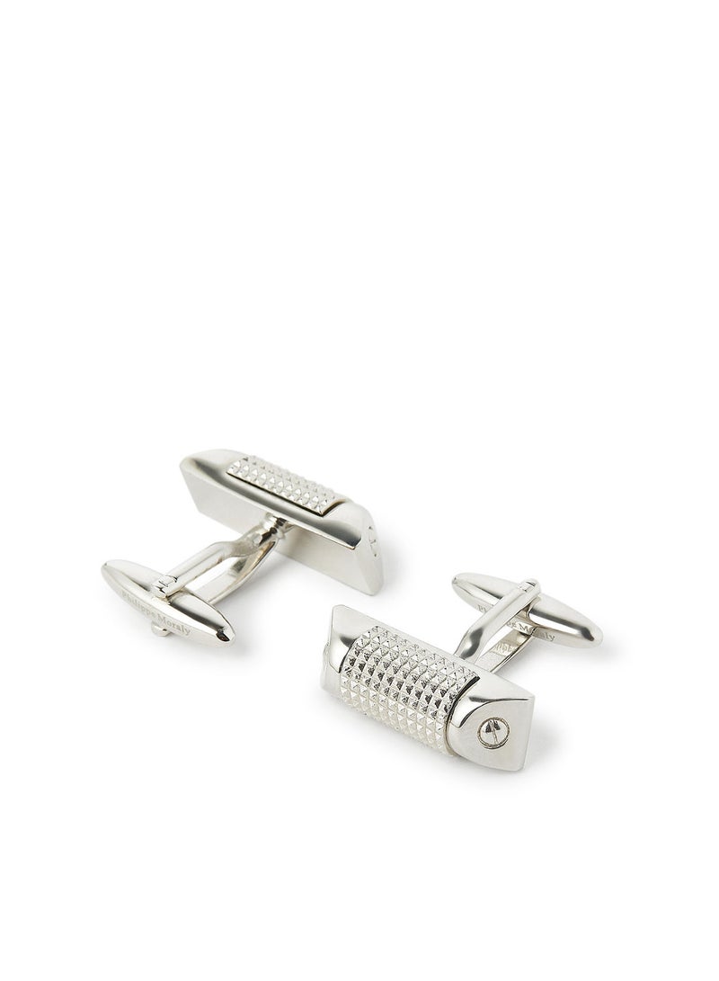 Philippe Moraly Gift set of watch pen and cufflinks 44mm white  - Image 4