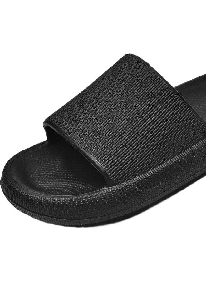 CARTELO Men'S Slippers, Comfortable Sandals, Soft-Soled Home And Bathroom Slippers, 0294 Black, Size 40-41 - Image 1