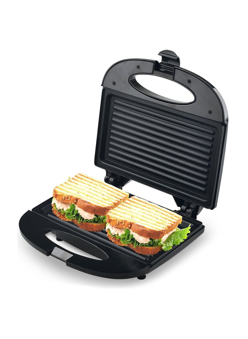 Avion Sandwich Maker |700-800W |Non-stick Coated Grill Plates |Stainless Steel |Skid Resistant Feet - Image 3