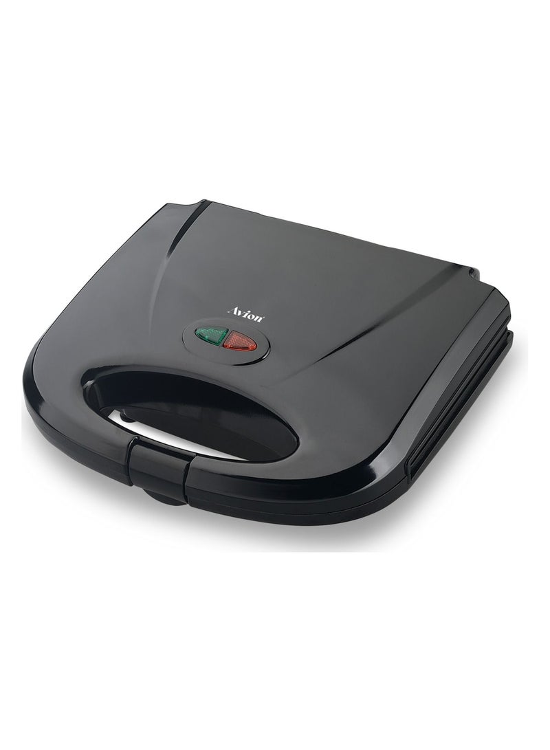 Avion Sandwich Maker |700-800W |Non-stick Coated Grill Plates |Stainless Steel |Skid Resistant Feet - Image 1
