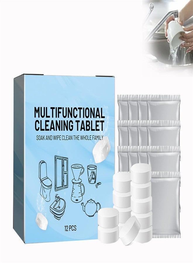 Bio-enzyme Cleaning Machine Tablets, Washing Cleaner Dissolve Concentrated Tablets, Multipurpose Cleaner Explosive Salt Tablets for Cleaning all Kinds of Clothing (1Boxes) - Image 1