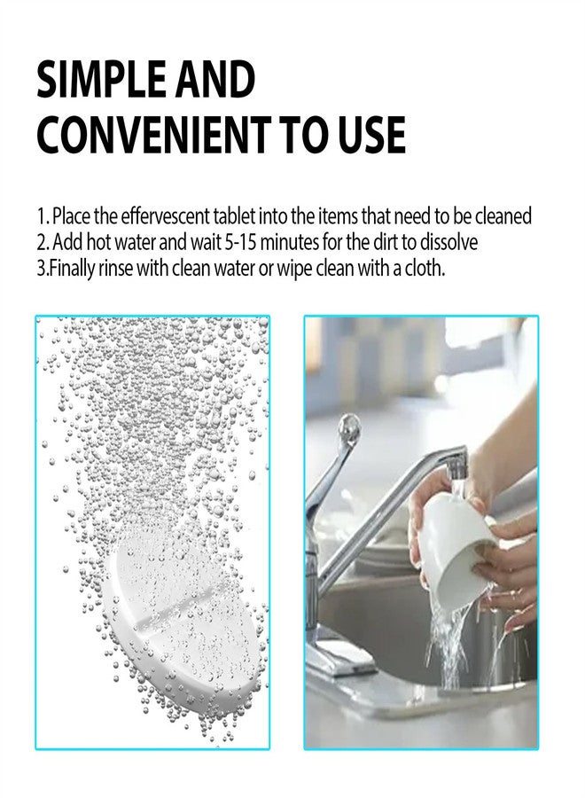 Bio-enzyme Cleaning Machine Tablets, Washing Cleaner Dissolve Concentrated Tablets, Multipurpose Cleaner Explosive Salt Tablets for Cleaning all Kinds of Clothing (1Boxes) - Image 2