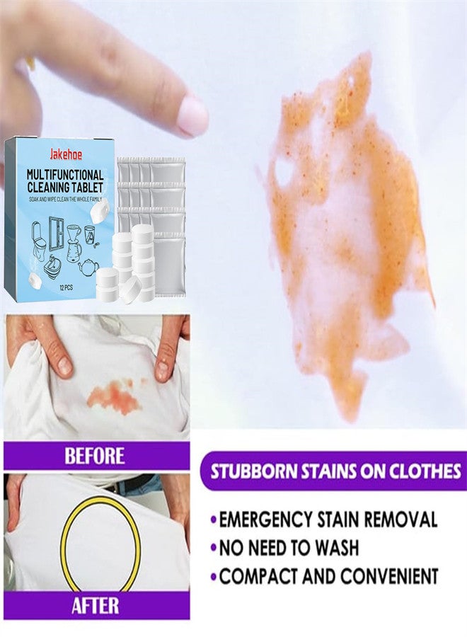 Bio-enzyme Cleaning Machine Tablets, Washing Cleaner Dissolve Concentrated Tablets, Multipurpose Cleaner Explosive Salt Tablets for Cleaning all Kinds of Clothing (1Boxes) - Image 5