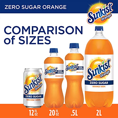 Dr Pepper Sunkist Zero Sugar Orange Soda, 12 fl oz cans, 12 pack - Image 3