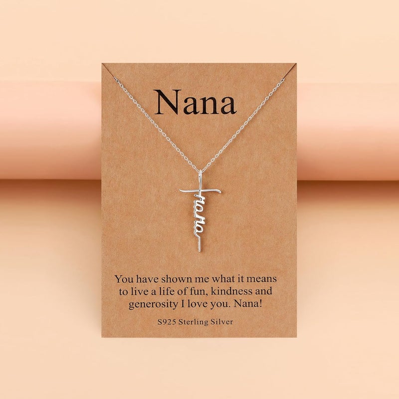 Lcherry Faith Cross Pendant Necklace for Women Religious Christian Jewelry Mother's Day Gifts for Women - Image 4