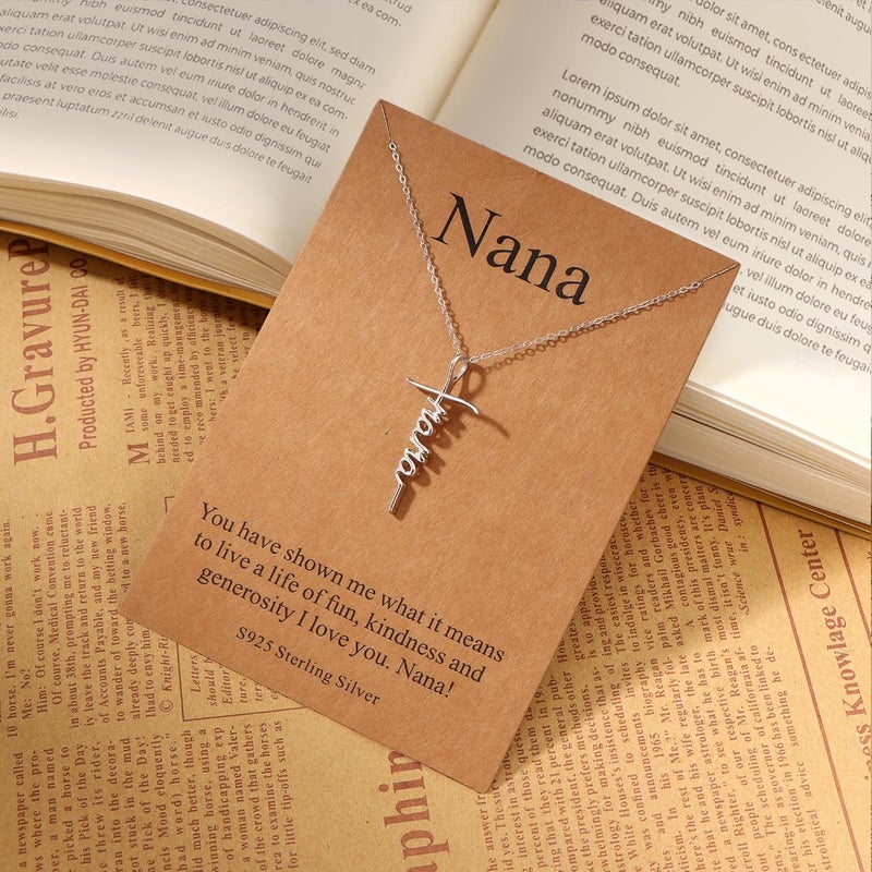 Lcherry Faith Cross Pendant Necklace for Women Religious Christian Jewelry Mother's Day Gifts for Women - Image 5