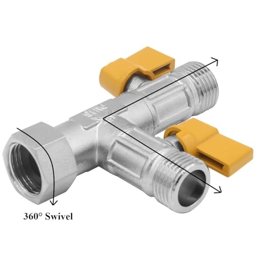 YSIL RV 3 Way ByPass Valve Replacement 12 NPT RV Pump Converter Winterizing Kit Water Heater Pump Converter Winterizing Parts Water Diverter - Image 3