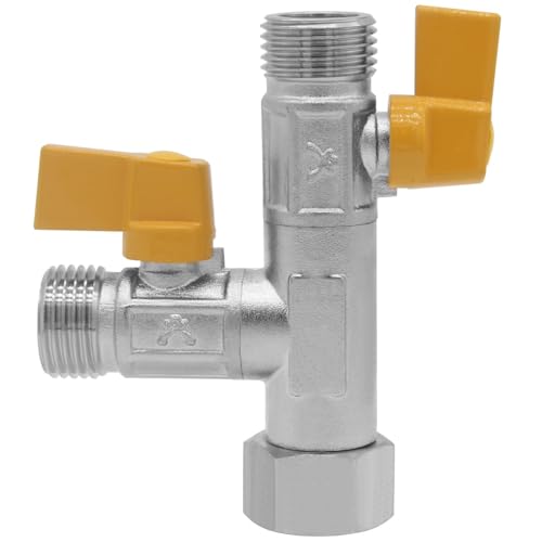 YSIL RV 3 Way ByPass Valve Replacement 12 NPT RV Pump Converter Winterizing Kit Water Heater Pump Converter Winterizing Parts Water Diverter - Image 1