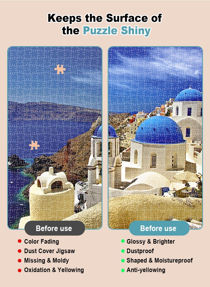 URbazaar Puzzle Glue with New Sponge Head, Suitable for 1000/3000/5000 Pieces of Paper and Wood Puzzles, Clear Quick Dry Jigsaw Puzzle Glue, Used of Paper Puzzles (120ml*2) - Image 5