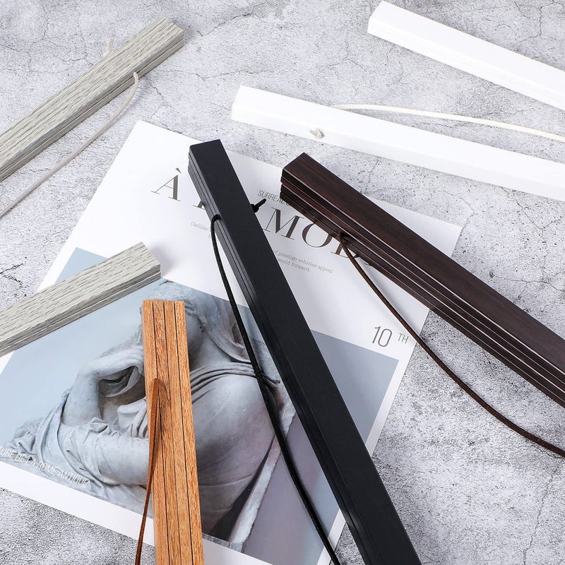 Benjia 18x24 Poster Frame, Magnetic Wood Frame Frames for Photo Picture Canvas Artwork Wall Hanging (18", Black) - Image 2