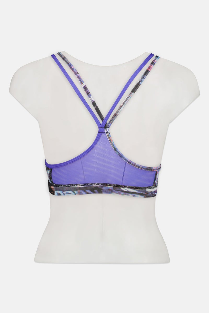 Reebok Women Allover Print Non-Padded Sports Bra, Multicolor - Image 3