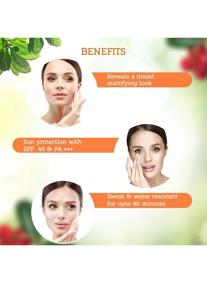 Lotus Organics+ Ultra Matte Tinted Face Sunscreen Cream, Spf 40 Pa+++, Natural, Mineral Based, Chemical Free, Certified Organic Actives Mineral Sunscreen | Water Resistant & Sweat Resistant, 100G  - Image 4
