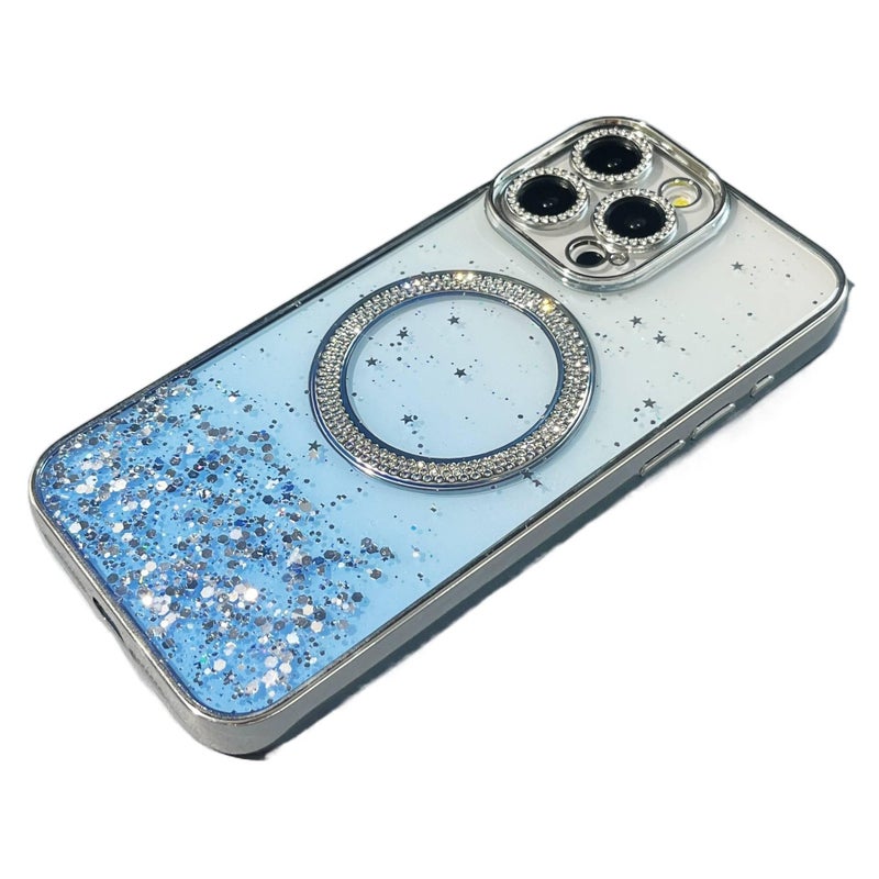 PC MagSafe Case for iPhone 14 / 14 Plus / 14 Pro / 14 Pro Max with Shockproof and Drop Protection plus Shockproof plus Anti-Fingerprint plus Strong Magnetic in Sky Blue - Image 1