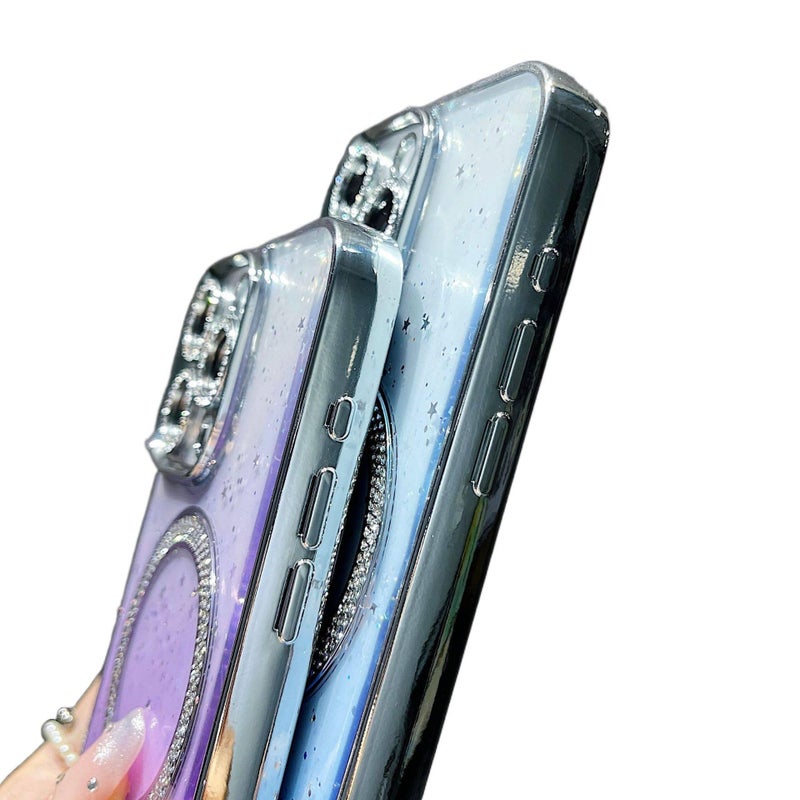 PC MagSafe Case for iPhone 14 / 14 Plus / 14 Pro / 14 Pro Max with Shockproof and Drop Protection plus Shockproof plus Anti-Fingerprint plus Strong Magnetic in Sky Blue - Image 4