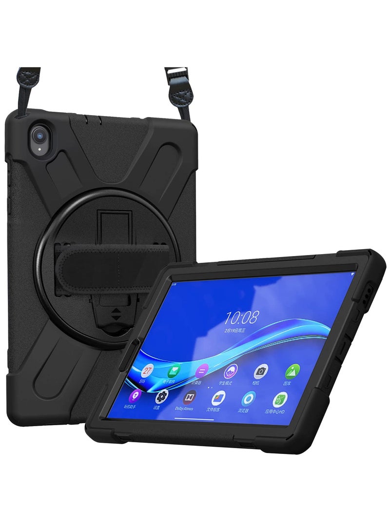 Procases For Lenovo Tab M10 Fhd Plus Case 10.3 Inch 2020 2Nd Gen Rugged Heavy Duty Shockproof Rotating Kickstand Protective Cover For Lenovo Tab M10 Plus Tb X606F Tb X606X 10.3 Inch Fhd Tablet 2020 Black - Image 1