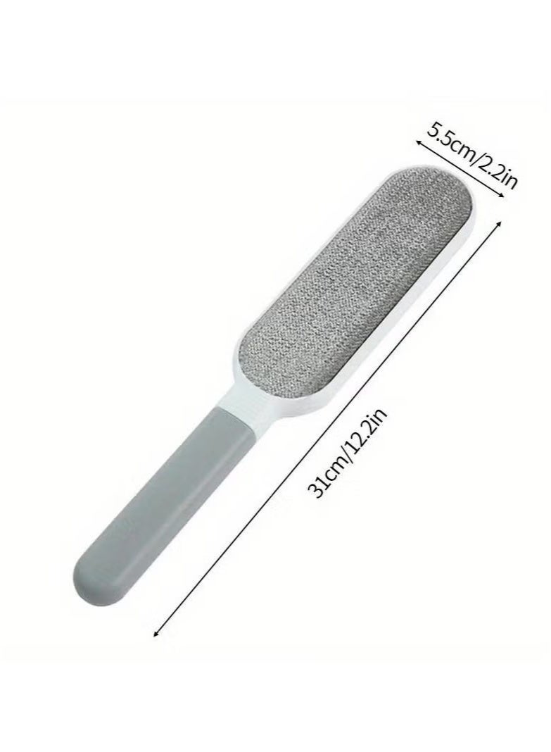 Reusable Lint Brush, Double-sided Pet Hair Removal Brush, Manual Electrostatic Sticky Lint Pet Hair Dust Brush, Carpet Pet Dog Cat Hair Remover Brush, For Clothing, Sofa, Furniture, Bedding, Carpet - Image 4