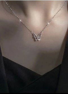 Generic Fashion Sweet Hollow Alloy Butterfly Necklace Simple Women Collar Necklaces  - Image 1