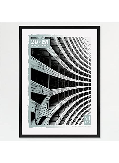 MCS MCS Foundation 20x28 Poster Frame Traditional Black Vertical  Horizontal Wall Hanging Large Picture Frame for Photos Posters  Art Prints 1Pack 