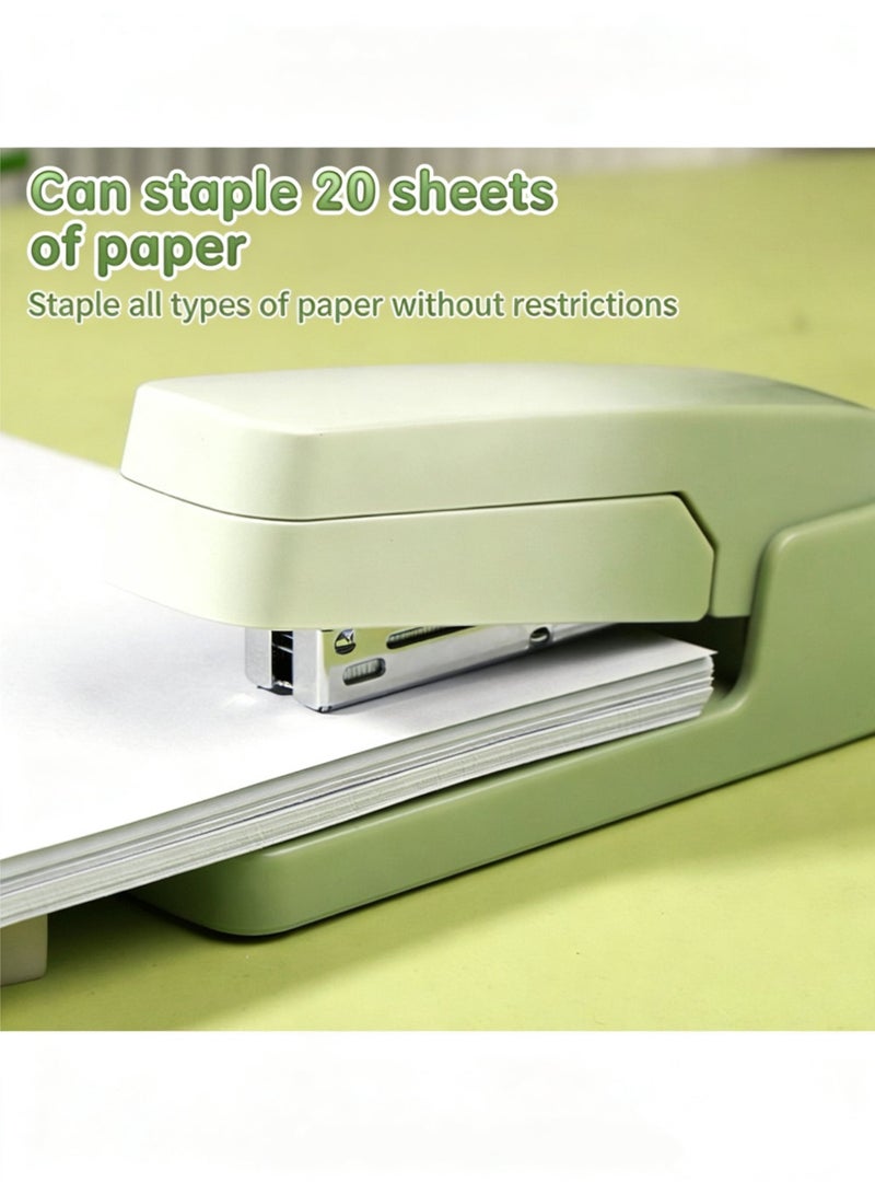 Zalava 360°Rotatable Stapler 20 Sheets Capacity 60mm Paper Depth Desktop Stapler for Office School Gradient Color - Image 4