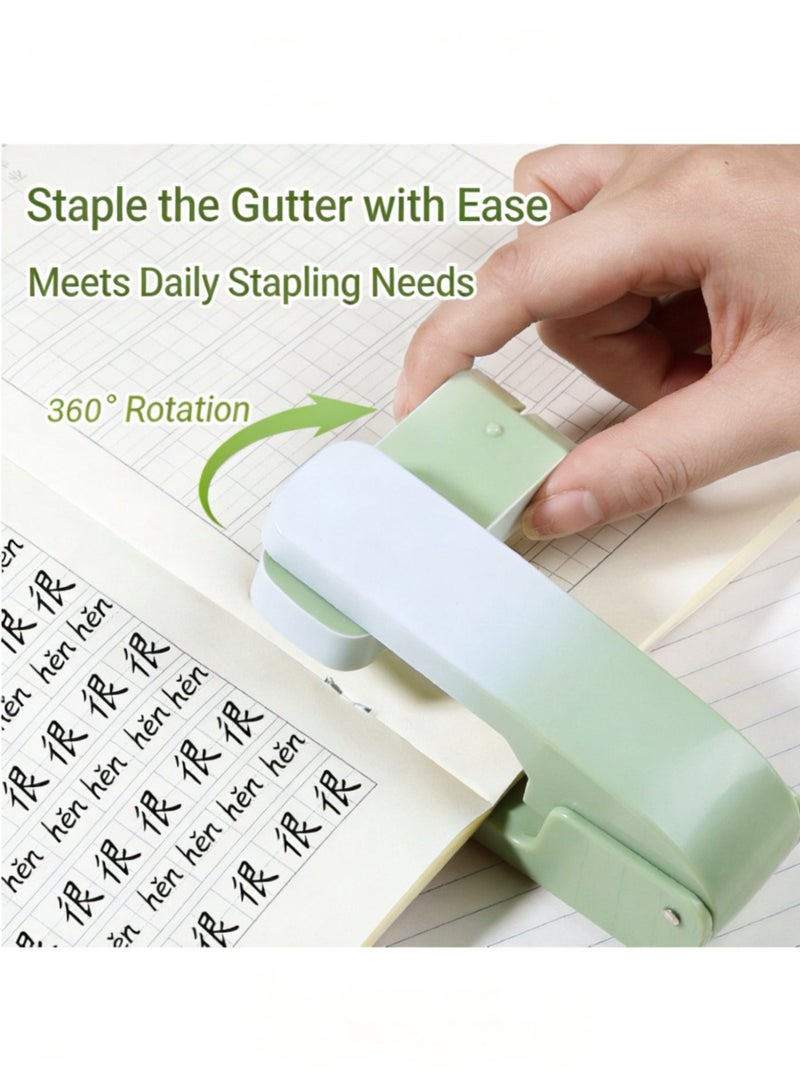 Zalava 360°Rotatable Stapler 20 Sheets Capacity 60mm Paper Depth Desktop Stapler for Office School Gradient Color - Image 3