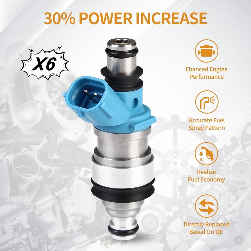 AISHAN 6PCS Fuel Injectors 2 Holes for Toyota and Lexus Vehicles - Image 3