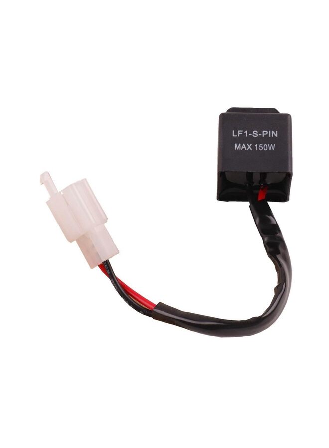 2-Pin Electronic LED Flasher Relay Motorcycle Turn Signal Bulbs Hyper Flash - Image 1