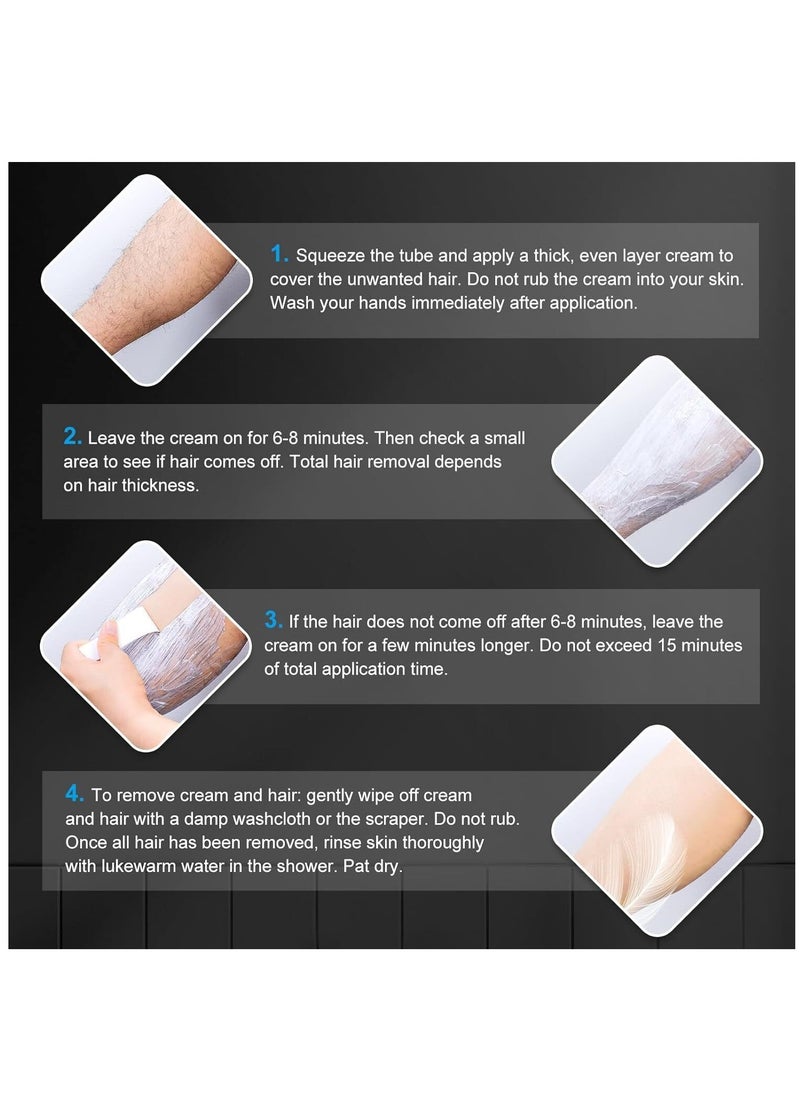 ALIVER - 60g Private Part Hair Removal Cream for Men Intimate Hair Remover Effective and Painless Depilatory Cream for Private Areas Body Legs and Underarms Suitable for All Skin Types - Image 1