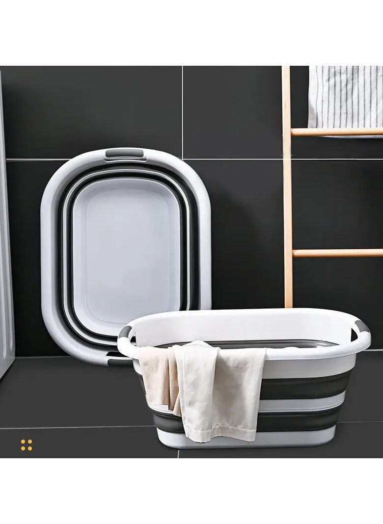 KITCHENOO - 41L Plastic Foldable Laundry Basket, Clothes Wash Basin, Foldable Laundry Baskets - Image 1