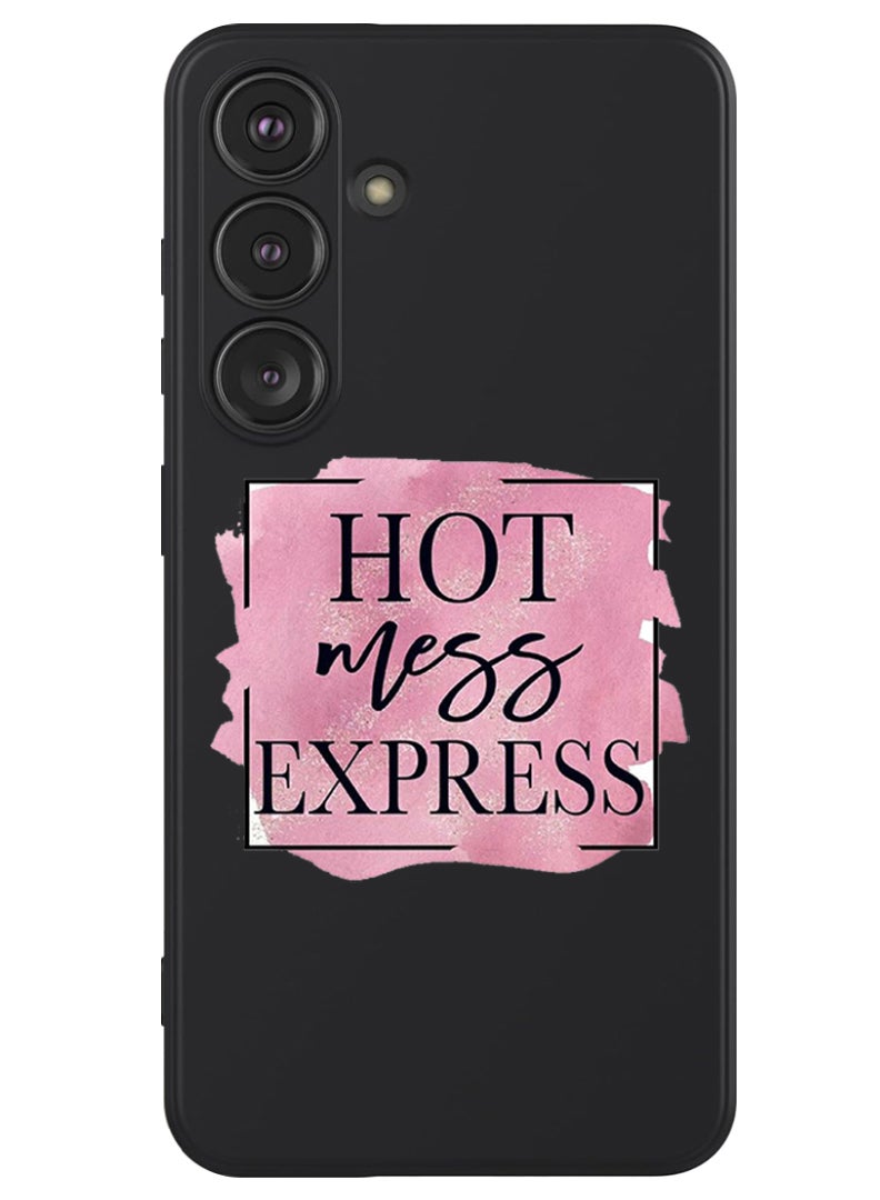 Theodor Protective Slim Fit Case Liquid Silicone Cover with Full Body Protection Anti-Scratch Shockproof Case For Samsung Galaxy S24 (Black) - Hot mess express - Image 1