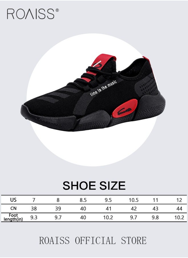roaiss - Men's Slip-on Sneaker, Lightweight Breathable Running Shoes with Anti-Slip Outsole, Fashion Comfortable Walking Shoes, Mesh Sports Shoes, Suitable for Running, Walking, Jogging, Traveling and Daily Wear - Image 1