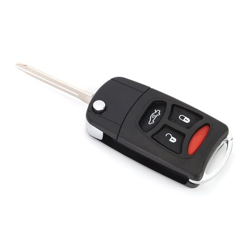 3-Button Key Shell for CHRYSLER 300 2005-2007 Durable Replacement Car Key Fob Case with Panic Button - Precision Carving Protection for Everyday Wear and Tear - Image 1