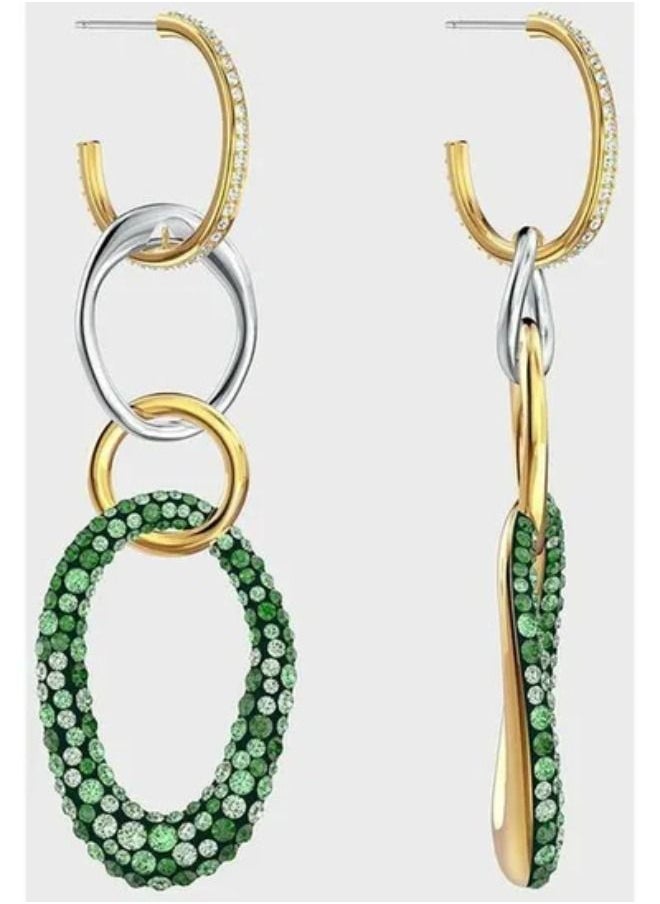 Chomel Elements Crystal Studded Dangle Earrings  - Image 2
