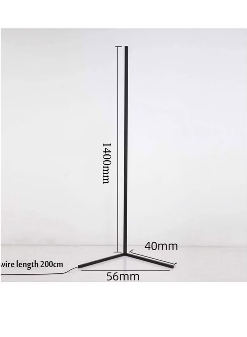 بروماس مصباح أرضي زاوية LED مع خاصية تغيير الألوان RGB، مصابيح قائمة قابلة للتعتيم، أضواء ليلية مع جهاز تحكم عن بعد، مصباح طاولة للديكور لغرفة المعيشة والبار - Image 1