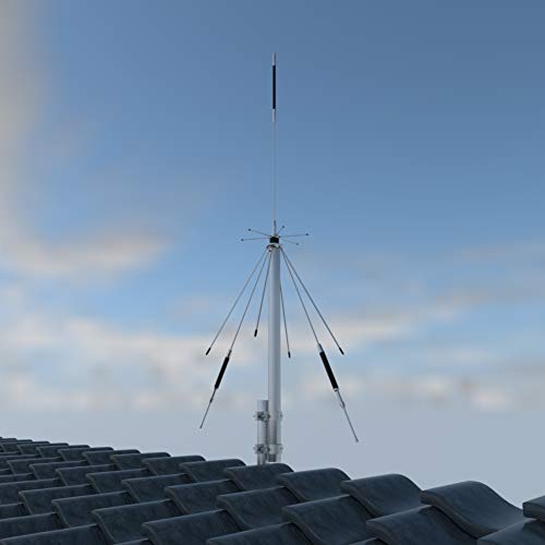 Gabil GRA‑D3000 Ultra Wideband Discone Scanner Antenna 75 MHz–3 GHz (RX), 144/430/900/1200 MHz (TX) | Compact Outdoor Base with 32.8 ft RG‑58 Cable, SO‑239 Connector - Image 3