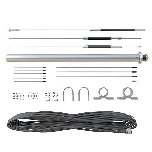 Gabil GRA‑D3000 Ultra Wideband Discone Scanner Antenna 75 MHz–3 GHz (RX), 144/430/900/1200 MHz (TX) | Compact Outdoor Base with 32.8 ft RG‑58 Cable, SO‑239 Connector - Image 4