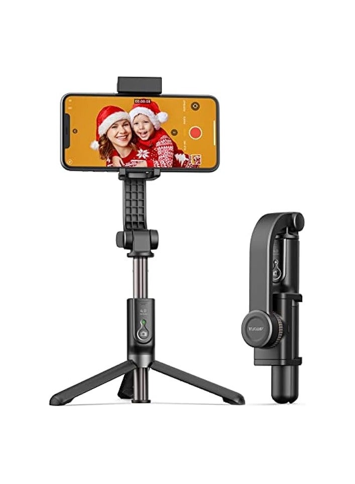 erorex Selfie Stick Tripod with Wireless Remote Control 360° Rotation Auto Balance Stabilizer Portable Phone Stand for iPhone & Android Phones - Image 1