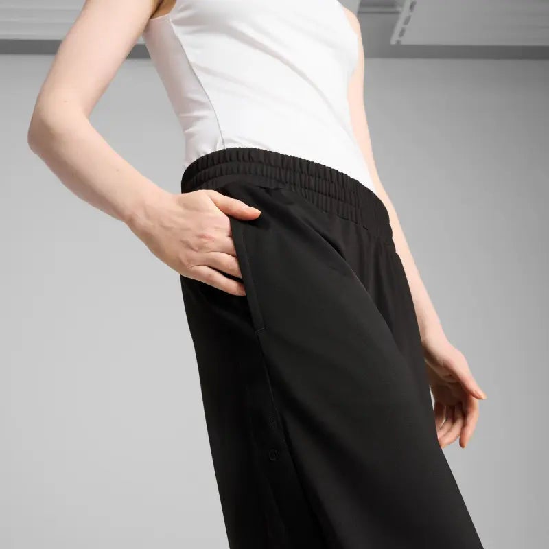 PUMA Wardrobe Essentials Low Rise Popper Pants Women - Image 4
