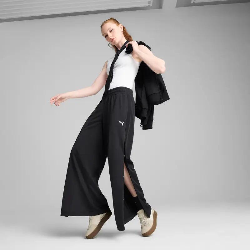 PUMA Wardrobe Essentials Low Rise Popper Pants Women - Image 5