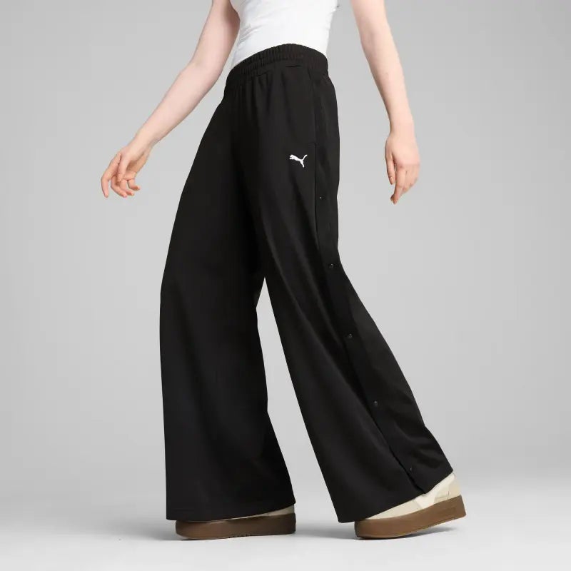 PUMA Wardrobe Essentials Low Rise Popper Pants Women - Image 3