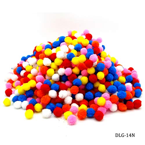 Lakeer Assorted Pom Poms, Pompoms 2 CM Thick Pack of 100 pcs for Hobby Supplies and DIY Creative Crafts Decorations - Image 2
