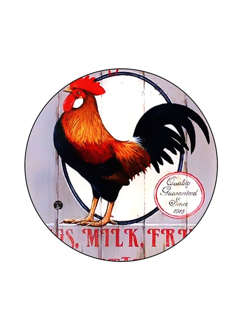 Rooster Printed Mouse Pad Multicolour