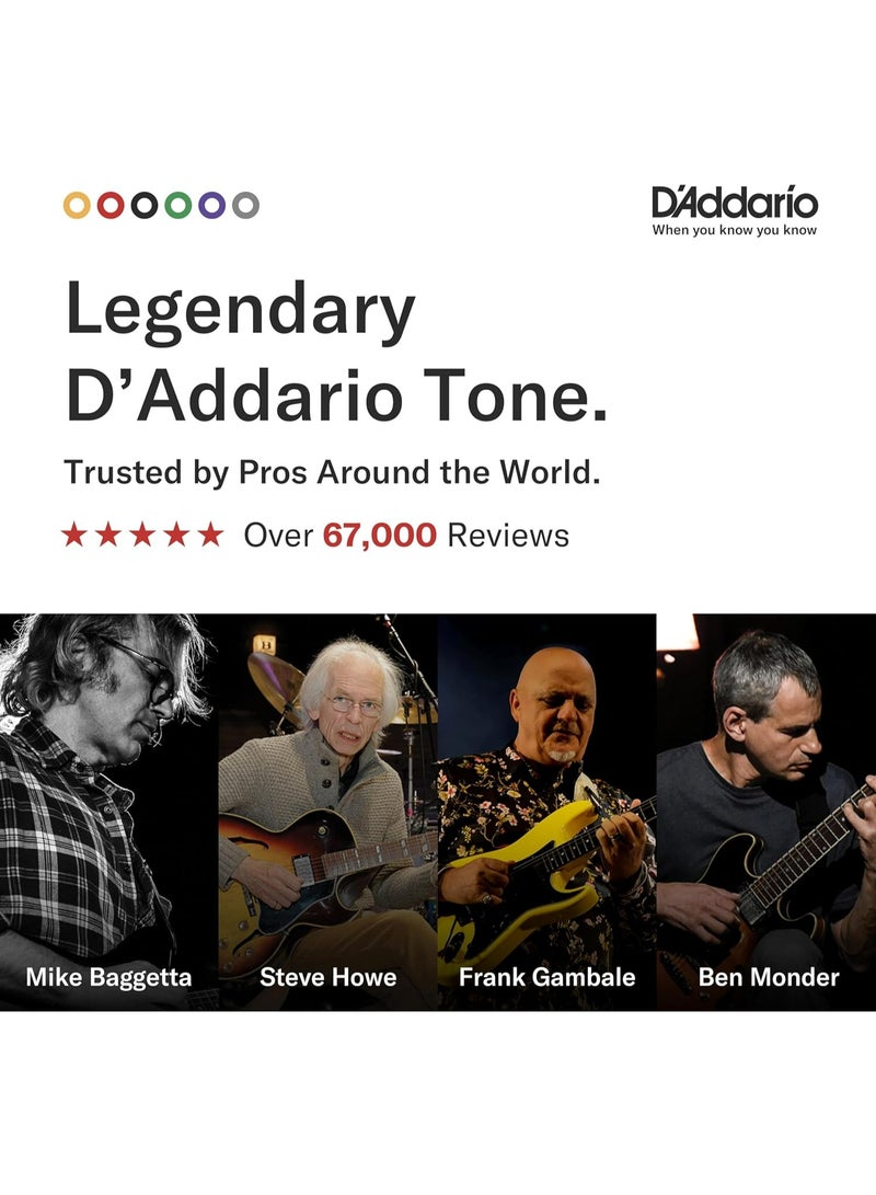 د'اداريو داداريو اوتار غيتار صوتية، 80/20 برونزي، EJ10، مقياس خفيف للغاية 10-47، مجموعة من 6 اوتار، عبوة من قطعة واحدة - Image 3